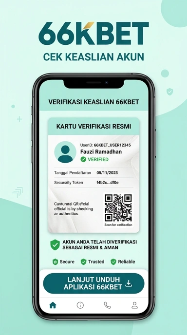 Tampilan kanal resmi 66kbet