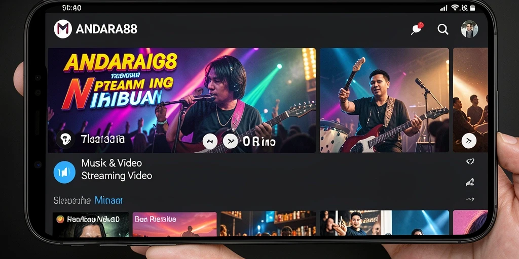 Antarmuka pengguna ANDARA88 yang intuitif dan menarik untuk streaming video.
