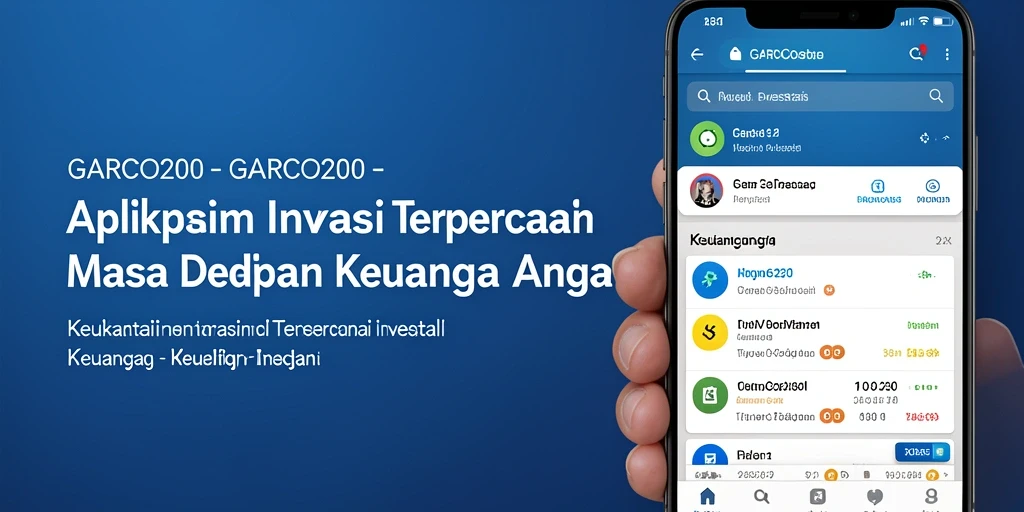 Antarmuka GARCO200 yang modern dan mudah digunakan untuk investasi.