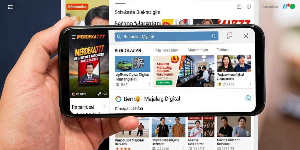 Antarmuka pengguna MERDEKA777 yang informatif dan menarik.