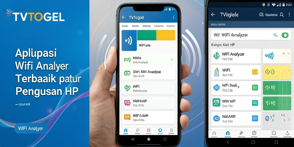 Tampilan antarmuka TVTOGEL yang jelas dan informatif untuk WiFi Analyzer.
